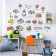 Interior plastic sticker "Types of transport" 60x90 cm