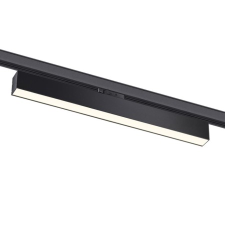 The lamp is a three -phase track LED Novotech. Iter, 30W, LED, 94x533x36 mm, black color
