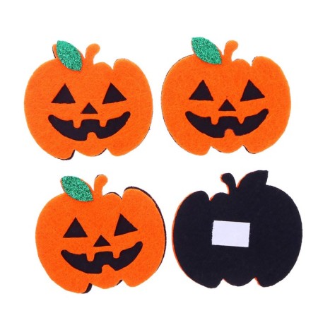 Glue -based decor "pumpkin" set 4 pcs., Size 1 pcs: 5 × 4.6 cm-1