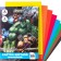 Cardboard color, A4, 8 sheets, 8 colors, non -unilateral, one -sided, in the folder, 220 g/m², Avengers
