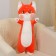 Soft toy-podushka "daring cat", 80 cm, red color
