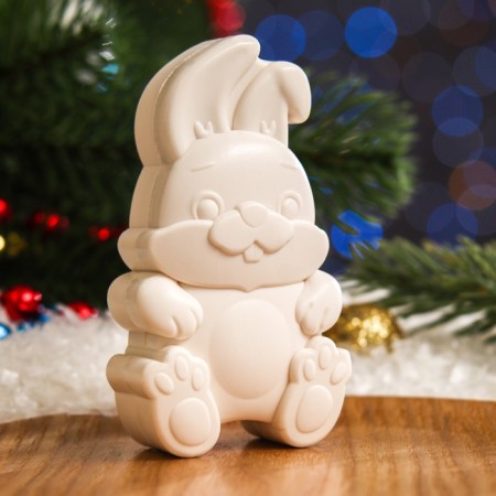 New Year's soap figure toilet "rabbit" Floo-Pak, with Euroslot, 60 grams