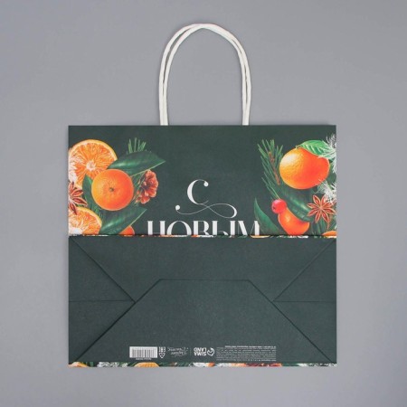 Package Gift Craft "New Year's Eve", 25 x 22 x 12 cm, New Year-6