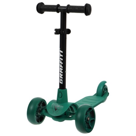 Baby scooter Graffiti Baby 24, Pu Pu 120/10 mm, green color