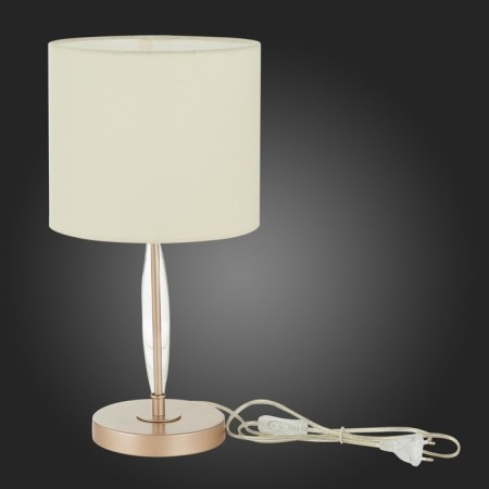 Evoluce bedside lamp. Sle108004-01. Rita. 1x40 W, E14, 23x23x44 cm, golden color-3