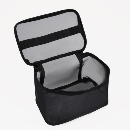 Cosmetic bag with lightning, black color-2