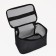 Cosmetic bag with lightning, black color
