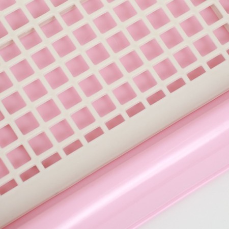 Tuel for dogs with high sides and a removable mesh 38x36x12 cm, pink-5