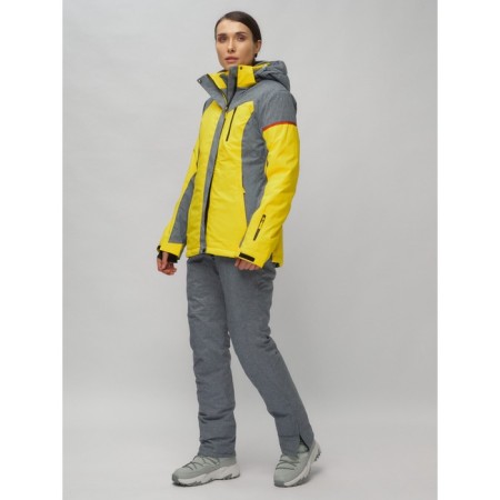 Ski suit female, size 44, yellow color-1