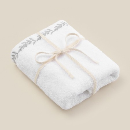 Trick Tensor SL Home: Floral "Blanc de Blanc" 50x90 cm, 100% cotton, 550 g/m2-6