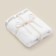 Trick Tensor SL Home: Floral "Blanc de Blanc" 50x90 cm, 100% cotton, 550 g/m2