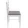 Wooden Camel Stew Massive/Fabric, White/Gray 40.5x43x84 cm