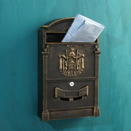 Mail box No. 4010V, old bronze