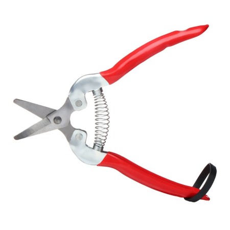Garden scissors, 7 "(18 cm), with metal pens, rubberized handle, Greengo-12