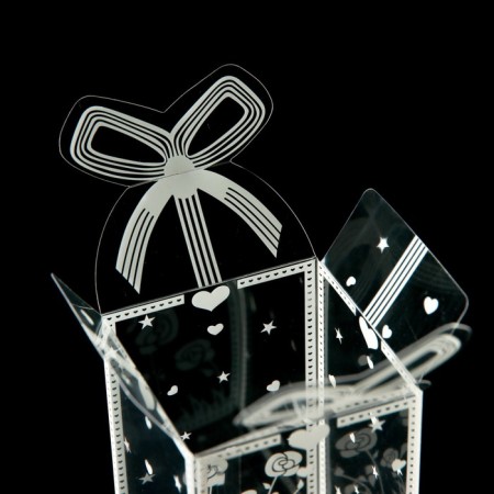 Folding box from PVC 6 x 6 x 10 cm "Spring mood"-3