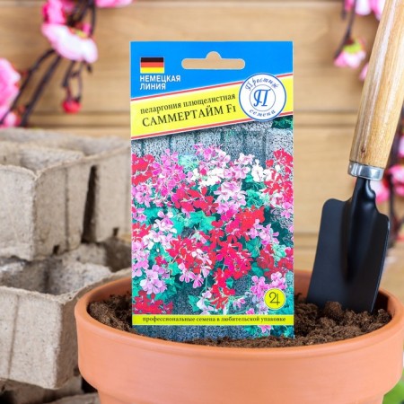 Seeds of indoor flowers Pelargonium "Summertim", a mixture F1, 5 pcs.