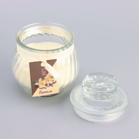 Aromatic “pot” candle 9x7.5cm, vanilla-2