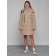 Coat insulated winter female, size 48, color light brown
