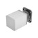 Relief adjustable ORKV001CR tundra, square, 40x40, h = 60 mm, matte chromium color