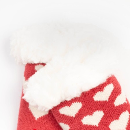 Children's socks with fur inside "unicorn", pink color, size 14-16 (24-27)-3