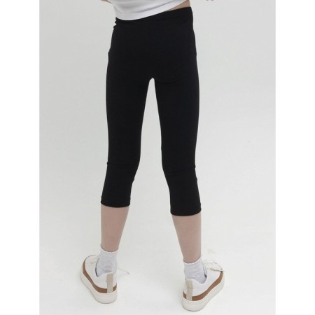 Pants for girls, height 134 cm, black color-1