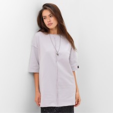 Women's T-shirt MIST BASE, S-M size, Gray color