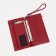 Women's wallet on magnets, red color