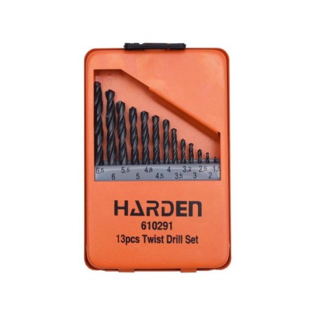 Set of drill Harden 610291, on metal, HSS, 13 pcs., 1.5-6.5 mm-1