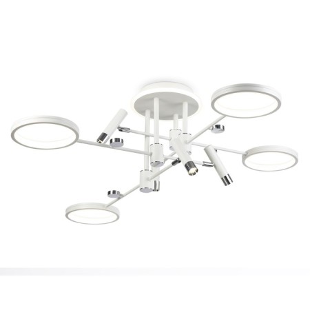 LED ceiling LED with Ambrella Light, Linetech, FL51648, LED, 98 W, 7350LUM, 3000-6400K, Chrome Color, Chrome