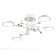 LED ceiling LED with Ambrella Light, Linetech, FL51648, LED, 98 W, 7350LUM, 3000-6400K, Chrome Color, Chrome