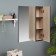 Santana 50 bathroom mirror, oak, Santana Light, 50 x 70 x 16 cm