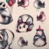 Tattoo on the body color "Panda" 21x15 cm