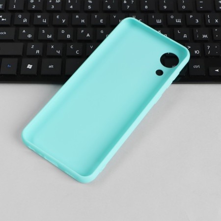 PERO cover for Samsung A03 Core, silicone, turquoise-2