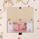 Wooden envelope "Happy Birthday" manual, cake, gifts, candles