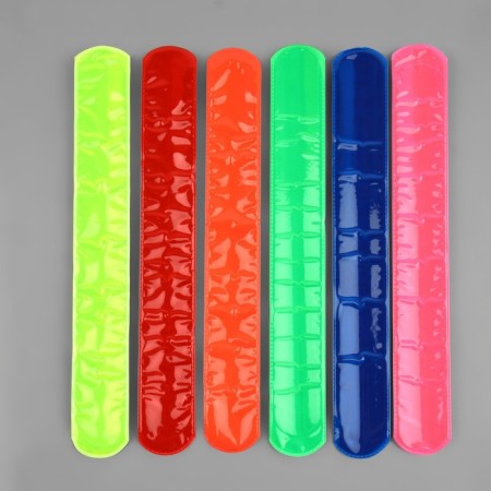 Reflective SLEP Bracelet, self-fixing, 22 × 3 cm, color mix-7