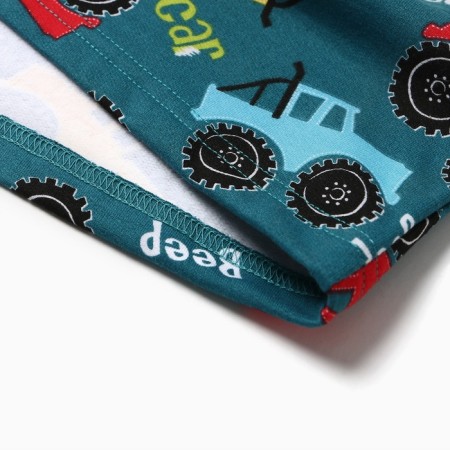 Pajamas for a boy, emerald color, height 110 cm-5