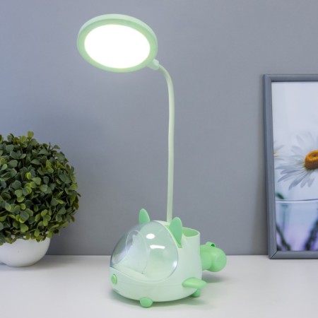Board Lamp "Cute Bear" LED 3.5W USB AKB Green 12x15x32 cm Risalux-1