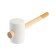 Kiyanka tundra, wooden handle, white rubber, 65 mm, 600 g
