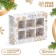 New Year. Box under 6 sweets "Snowflakes", 13.7 x 9.8 x 3.8 cm, confectionery packaging
