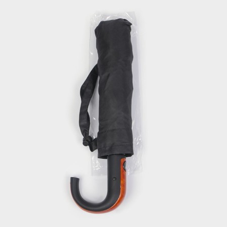 The umbrella semi -automatic “thunder”, Eponge, 3 additions, 8 knitting needles, r = 48 cm, black color-11