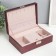 Casket to the leatherette for jewelry "Damascus" wine 7.5x22x15 cm