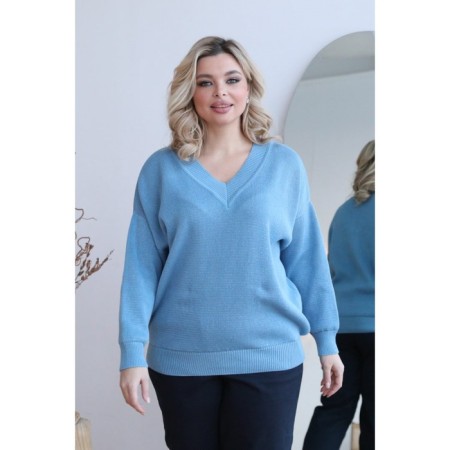 Women's Pulover Wisell, size 62, blue color-6
