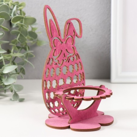 Standing for the egg "Bunny" 8.5x8.5x14.5 cm (set 4 parts) bright lilac-2