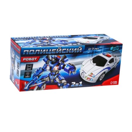 Police robot, transformed, light and sound effects-8