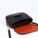 Richet bag on a magnet, a long belt, an orange/brown color