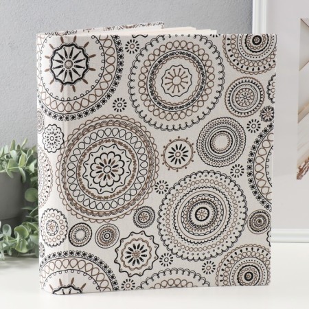 Photo album magnetic 30 sheets "Patterns" Tekstil cover 33.5x28.5x5 cm-1