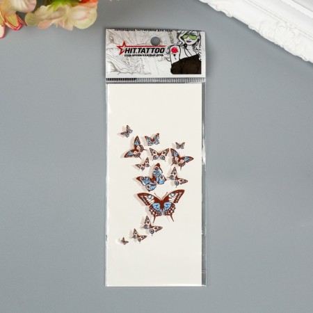 Tattoo on the body "butterflies 3D"-2