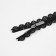 Lightning "Spiral", No. 3, insoluble, openwork, castle machine, 50 cm, black color