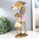 Polystone souvenir "Mom with a daughter under an umbrella in the wind" 12.5x16.5x33 cm
