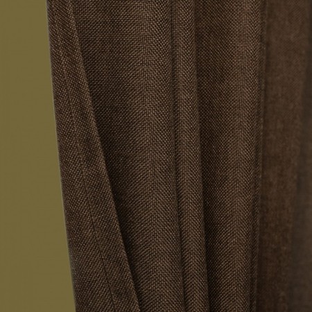 Set of curtains "Jerry", size 200 x 270 cm - 2 pcs, grab - 2 pcs cm, brown color-1